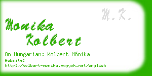 monika kolbert business card